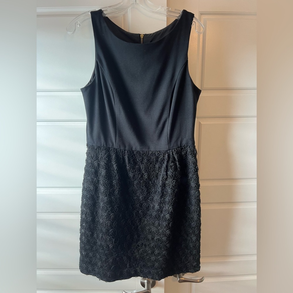 Black Body Con half rose dress